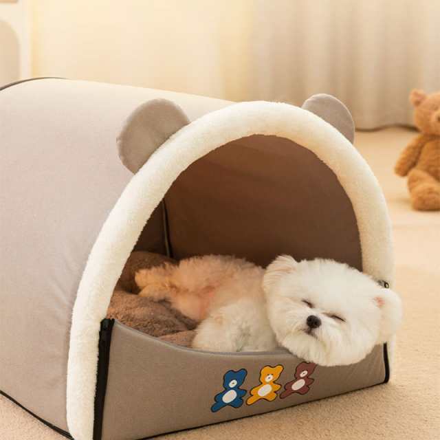 ペットベッド ドーム型 冬 犬ベッド 猫ベッド 犬小屋 中小型犬 ベッド