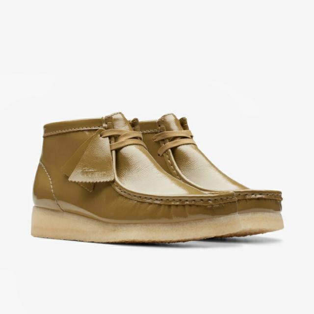 ：CLARKS｜W Wallabee Boot Patent/ クラークス/ワラビー ブーツ パテント/ダークオリーブ #_5