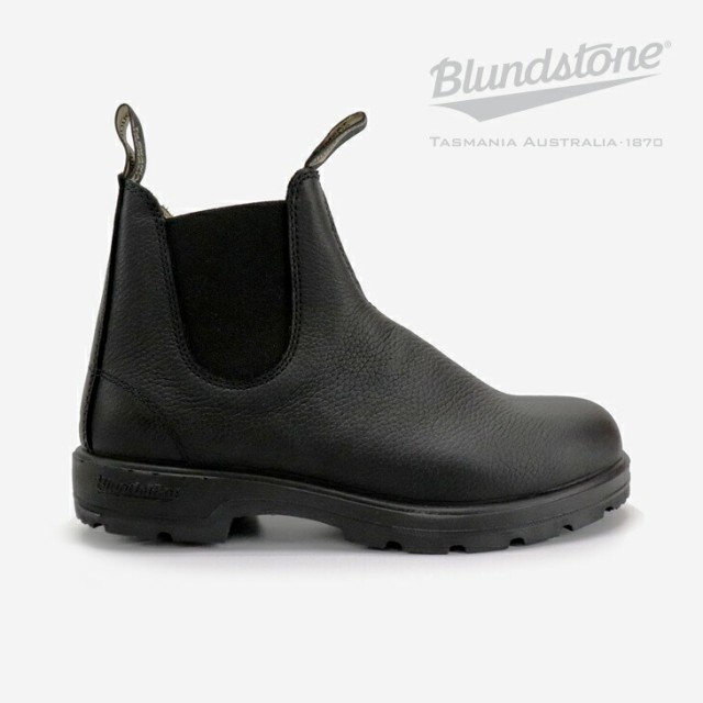 ・BLUNDSTONE｜Classics 1447 Chelsea Boot/ ブランドストーン/クラシックス チェルシー ブーツ シュリンク レザー/ブラックｘぺブル #