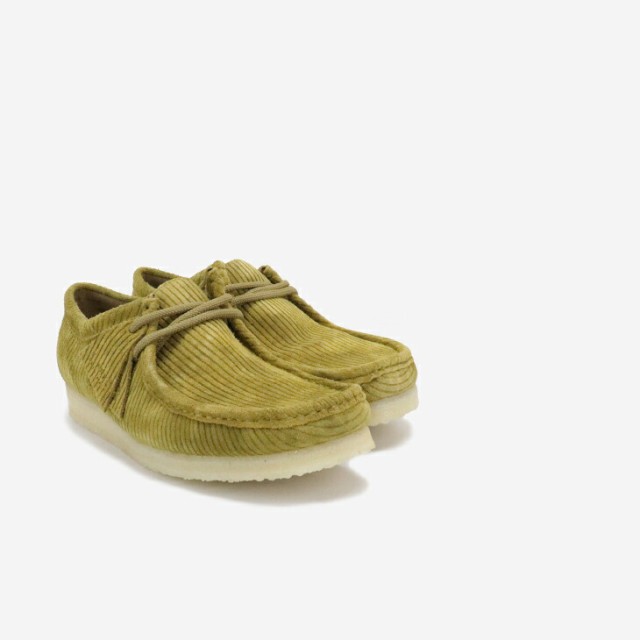 ＊CLARKS｜Wallabee Cord Suede/ クラークス/ワラビー モカシン コード スウェード/ミッドグリーン #