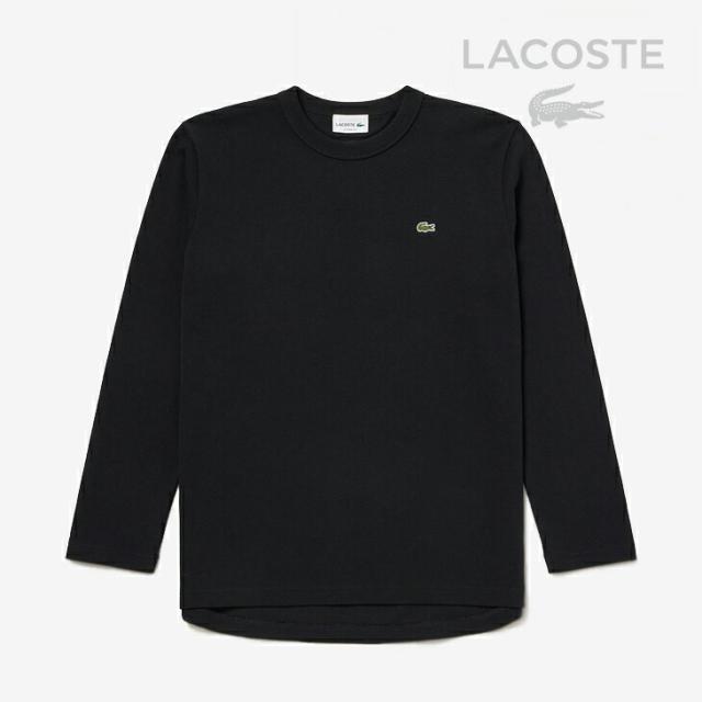 ・LACOSTE｜Classic Fit Long Sleeve T-Shirt/ ラコステ/クラシック フィット ロング スリーブ Tシャツ/ブラック #