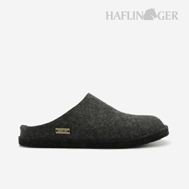 ・HAFLINGER｜Soft Boiled Wool Double-Felt Slipper/ ハフリンガー/ソフト ボイルド ウール ダブルフェルト スリッパ/グラファイト #の通販は