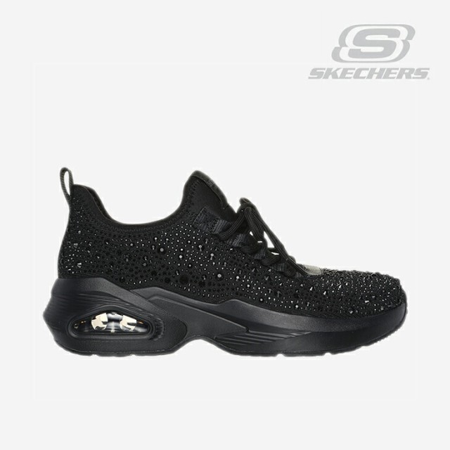 ・SKECHERS｜W M-Uno Glitzy Glam Skech-Air/ スケッチャーズ/エムウノ グリッツィー グラム/ブラックｘブラック #の通販は