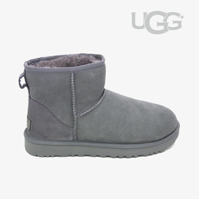 ・UGG｜W Classic Mini II Sheepskin/ アグ/クラシック ミニ 2 シープスキン ムートン/グレー #