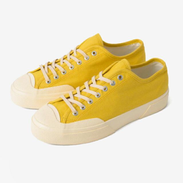 ：SUPERGA｜Artifact 2432 Works LC Denim Yarn Dye Low-cut/ スペルガ/アーティファクト ワークス ローカット デニム ヤーン ダイ/イエローｘオフホワイト #_5
