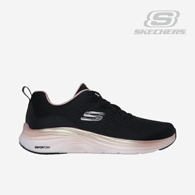 ・SKECHERS｜W Vapor Foam Midnight Glimmer / スケッチャーズ/ベーパー フォーム ミッドナイト グリマー/ブラックｘローズゴールド #