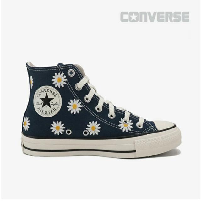 ＊CONVERSE｜All Star (R) Daisy Flower Hi/ コンバース/オール スター デイジー フラワー ハイ/ダークブルー #
