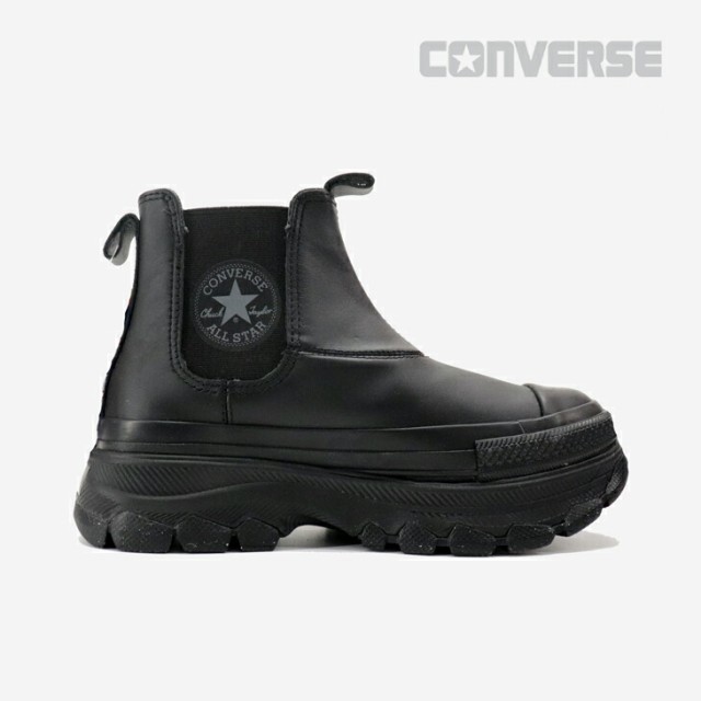 ＊CONVERSE｜Leather All Star (R) Trekwave Sidegore Hi/ コンバース/レザー オール スター トレックウェーブ サイドゴア ハイ/ブラック