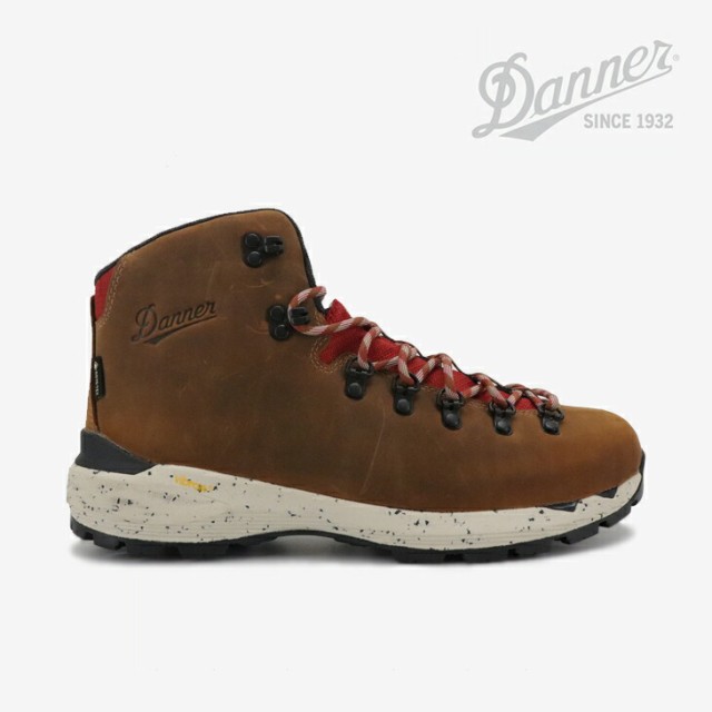 ・DANNER｜Mountain 600 Evo Leather GTX Vibram/ ダナー/マウンテン エボ レザー ゴアテックス ビブラム/モカブラウンｘロードレッド #