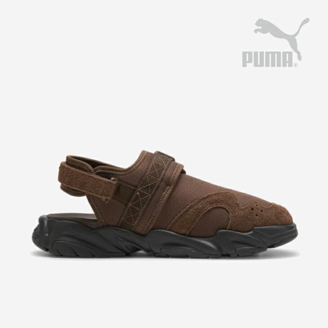 ・PUMA｜TS-01 New Material Sandal/ プーマ/トライノミック ニュー マテリアル サンダル/チェスナットブラウンｘブラック #