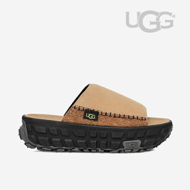 ・UGG｜Venture Daze Slide Suede/ アグ/ベンチャー デイズ スライド スウェード/サンドｘブラック #