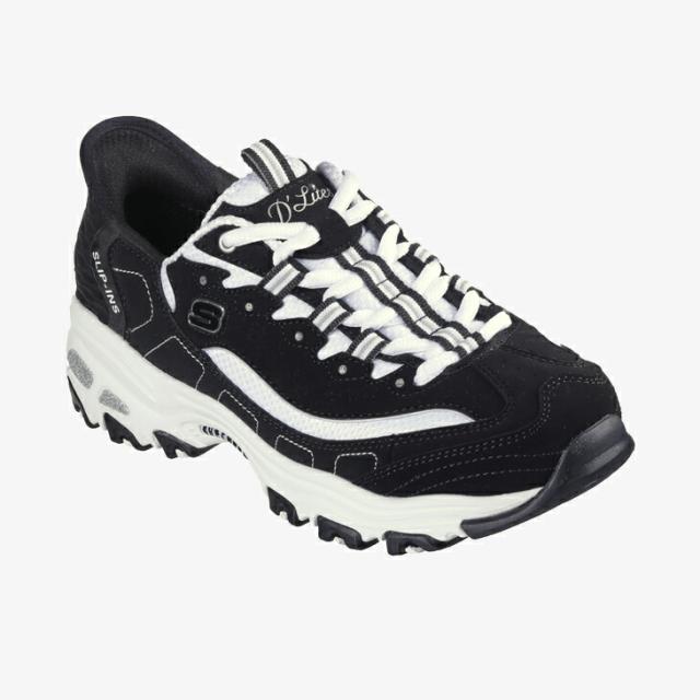 ：SKECHERS｜W Slip-Ins D’lites New Classic/ スケッチャーズ/スリップインズ ディーライツ ニュー クラシック/ブラックｘホワイト #_2