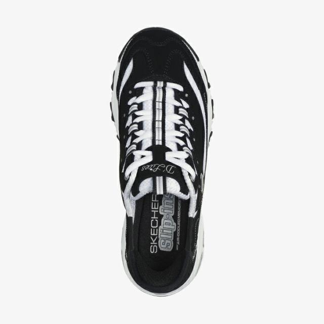 ：SKECHERS｜W Slip-Ins D’lites New Classic/ スケッチャーズ/スリップインズ ディーライツ ニュー クラシック/ブラックｘホワイト #_3