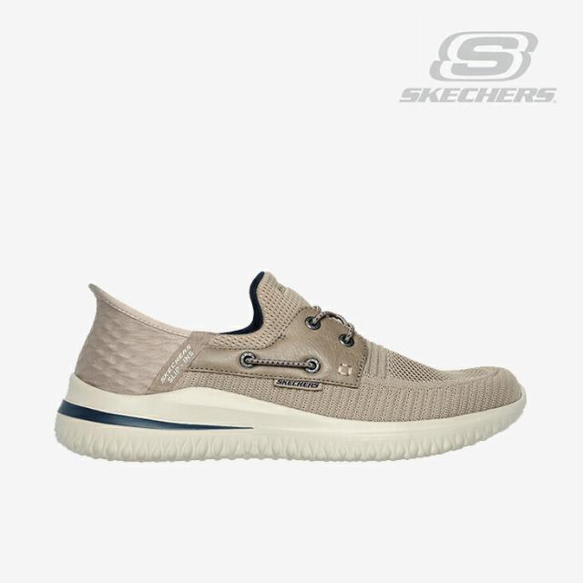 ・SKECHERS｜Slip-Ins Delson 3.0 Ross/ スケッチャーズ/スリップインズ デルソン ロス ニット/トープ #