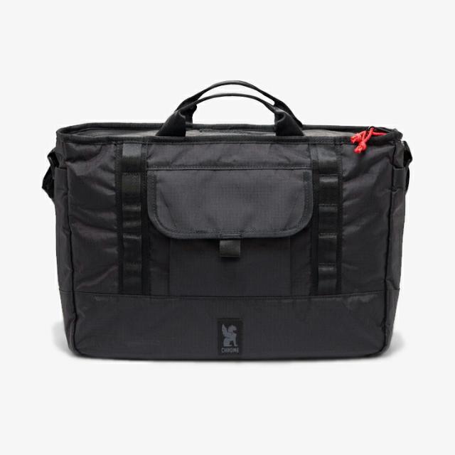 ：CHROME｜Midtown 20L Messenger Weatherproof RecX/ クローム/ミッドタウン メッセンジャー ウェザープルーフ クロス リフレクティブ ファブリック/ブラック #_3