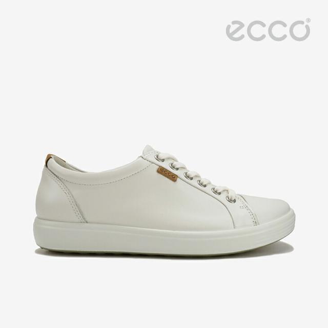 ・ECCO｜W Soft 7 Sneaker Leather/ エコー/ソフト セブン スニーカー レザー/ホワイト #