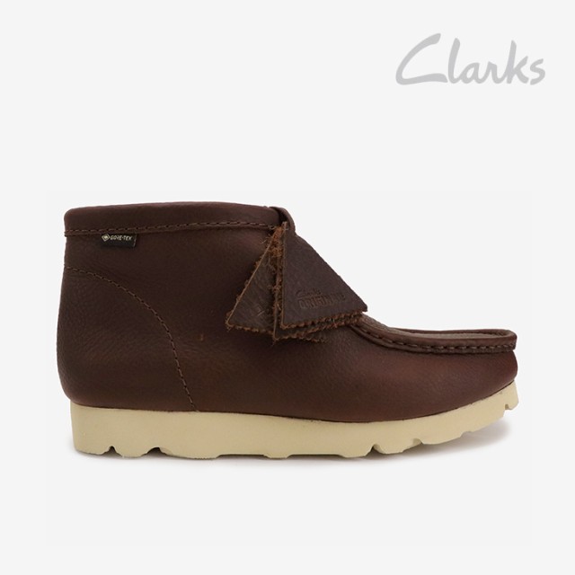 ・CLARKS｜Wallabee Boots GTX Leather/ クラークス/ワラビー ブーツ ゴアテックス レザー/ブリティッシュ タン #