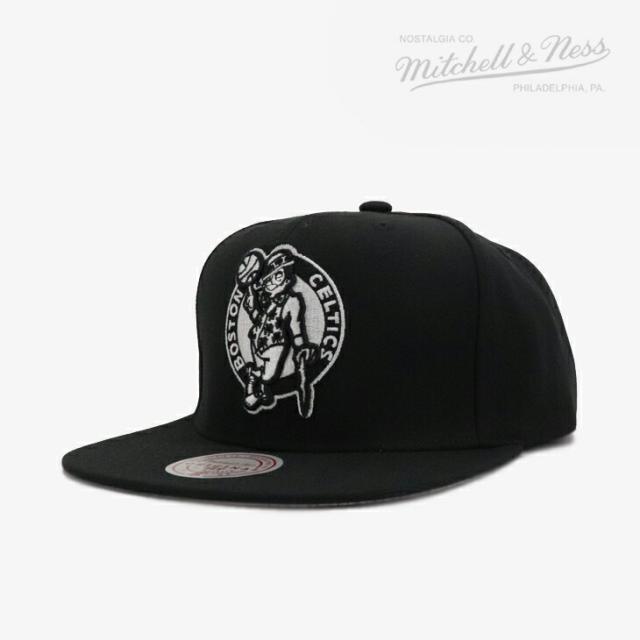 ・MITCHELL&NESS｜NBA Evergreen Black White Snapback Celtics/ ミッチェルアンドネス/エバーグリーン ブラック ホワイト スナップバック セルティックス/ブラック # 6,006円