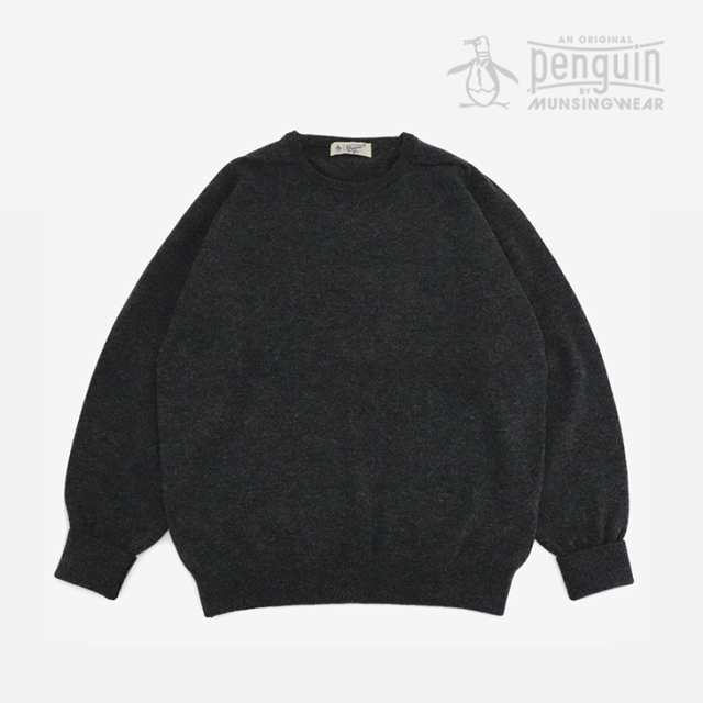 ・ORIGINAL PENGUIN By Munsingwear｜Lamb Wool Saddle Shoulder Sweater/ ペンギン バイ マンシングウェア/ラム ウール サドル ショルダ