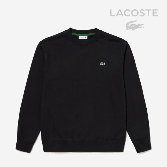 ・LACOSTE｜Premium Sweat Crew Neck/ ラコステ/プレミアム スウェット クルー ネック/ブラック #