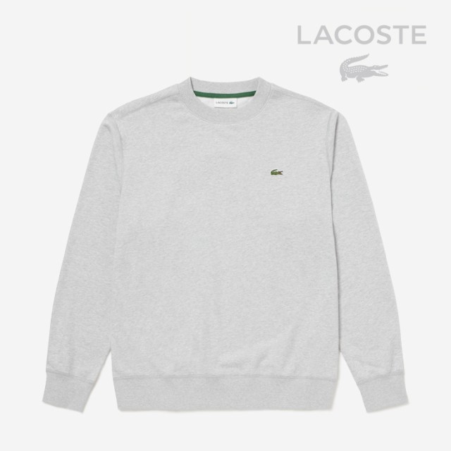 ・LACOSTE｜Premium Sweat Crew Neck/ ラコステ/プレミアム スウェット クルー ネック/シルバー チャイン グレー #