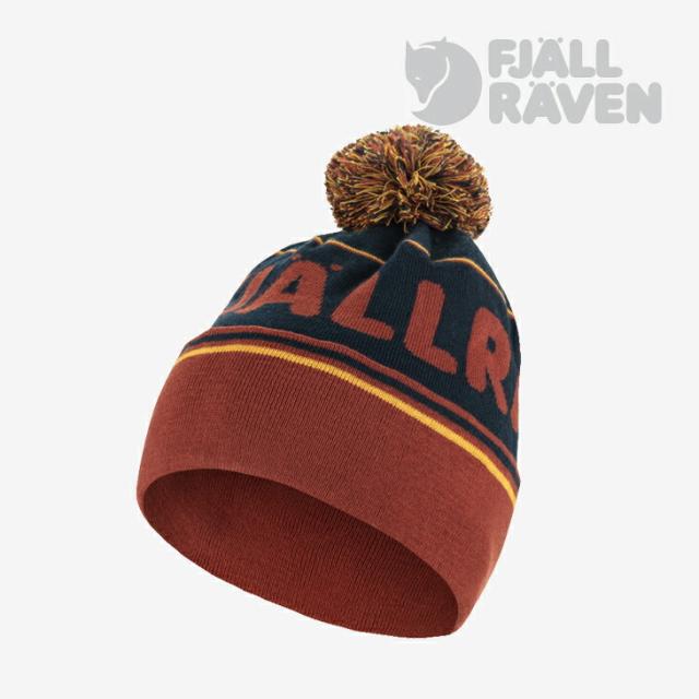 ・FJALLRAVEN｜Pom Hat Jacquard Knit/ フェールラーベン/ポム ハット ジャガード ニット/オータムリーフｘダークネイビー #
