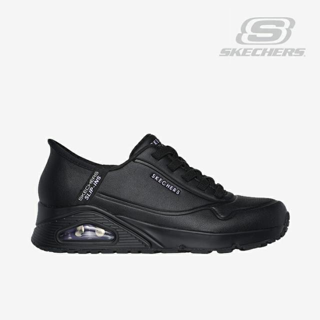 ・SKECHERS｜W Slip-Ins Uno Easy Air/ スケッチャーズ/スリップインズ ウノ イージー エア/ブラックｘブラック #