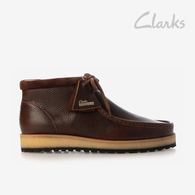 ・CLARKS｜Wallabee Scout Boot Leather/ クラークス/ワラビー スカウト ブーツ レザー/ダーク タン #