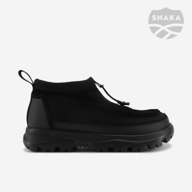 ・SHAKA｜Zip Moccasin Bootie EX Extralight/ シャカ/ジップ モカシン ブーティ エクストラライト/ブラック #