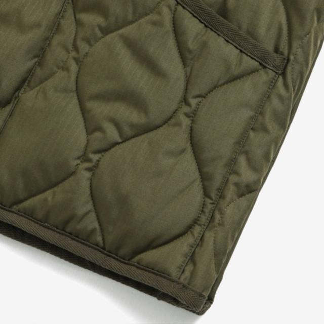 ・TAION｜W Military V Neck Zip Down Vest/ タイオン/ミリタリー ブイ ネック ジップ ダウン ベスト/ブラック #_4