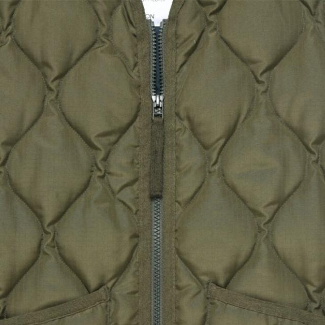・TAION｜W Military V Neck Zip Down Vest/ タイオン/ミリタリー ブイ ネック ジップ ダウン ベスト/ダーク オリーブ #_4