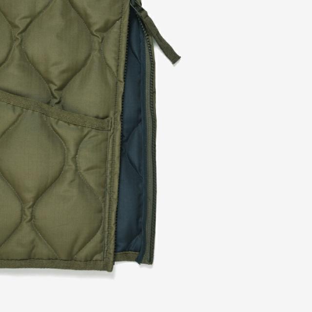 ・TAION｜W Military V Neck Zip Down Vest/ タイオン/ミリタリー ブイ ネック ジップ ダウン ベスト/ダーク オリーブ #_6