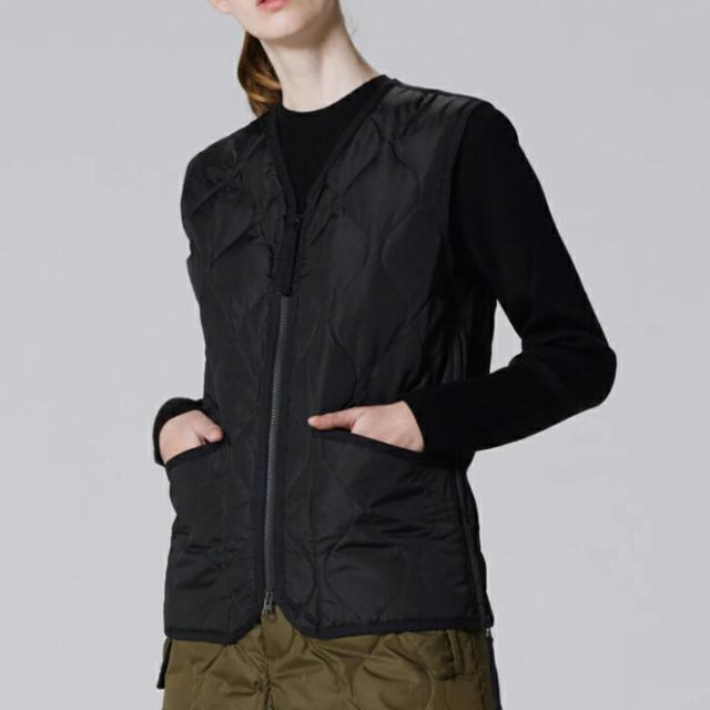 ・TAION｜W Military V Neck Zip Down Vest/ タイオン/ミリタリー ブイ ネック ジップ ダウン ベスト/ダーク オリーブ #_7