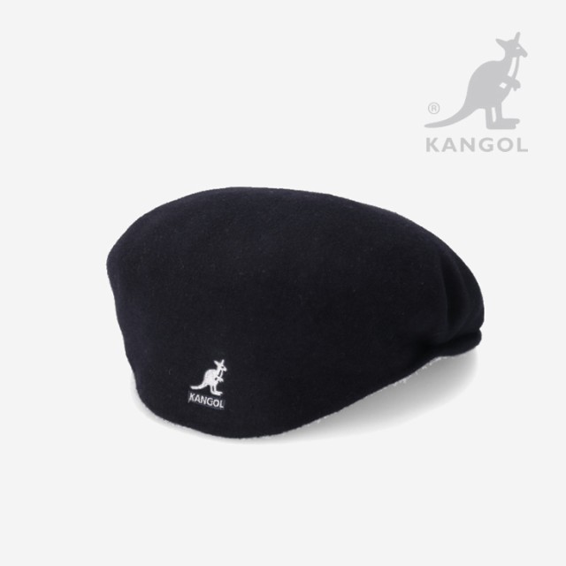 ・KANGOL｜Wool 504 Hunting/ カンゴール/ウール ハンチング バックトゥフロント ベレー/ダークブルー #