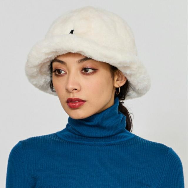 ・KANGOL｜Faux Fur Casual Hat/ カンゴール/フェイク ファー カジュアル ハット/クリーム # カンゴール] ハット Faux Fur Casual KANGOL｜Faux Fur Casual Hat