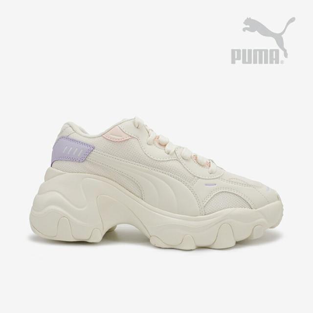 ・PUMA｜W Pulsar Wedge Mesh/ プーマ/パルサー ウェッジ メッシュ/フロステッド アイボリーｘラベンダー #