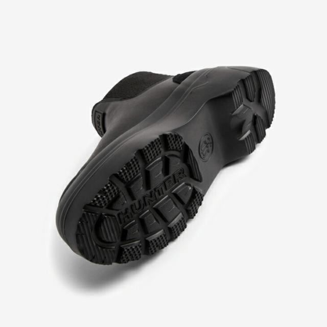 ・HUNTER｜Refined Explorer Pull-On Leather boot/ ハンター/リファインド エクスプローラー プルオン レザー ブーツ/ブラック #_1