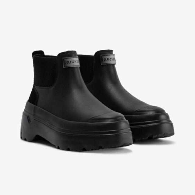 ・HUNTER｜Refined Explorer Pull-On Leather boot/ ハンター/リファインド エクスプローラー プルオン レザー ブーツ/ブラック #_2