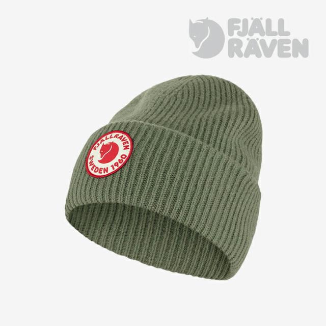 ・FJALLRAVEN｜1960 Logo Hat Knit Cap/ フェールラーベン/シックスティ ロゴ ハット ニットキャップ/ケーパー グリーン #
