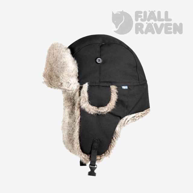 ・FJALLRAVEN｜Singi Heater Cap Fur Ear Flap/ フェールラーベン/シンギ ヒーター キャップ ファー イアフラップ/ダーク グレー #