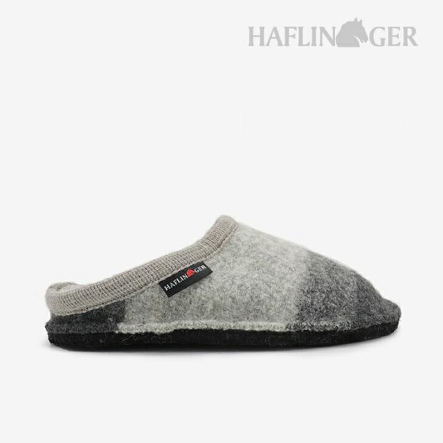 ・HAFLINGER｜Dusty Boiled Wool Gradation Slipper/ ハフリンガー/ダスティー/ストーン グレー #