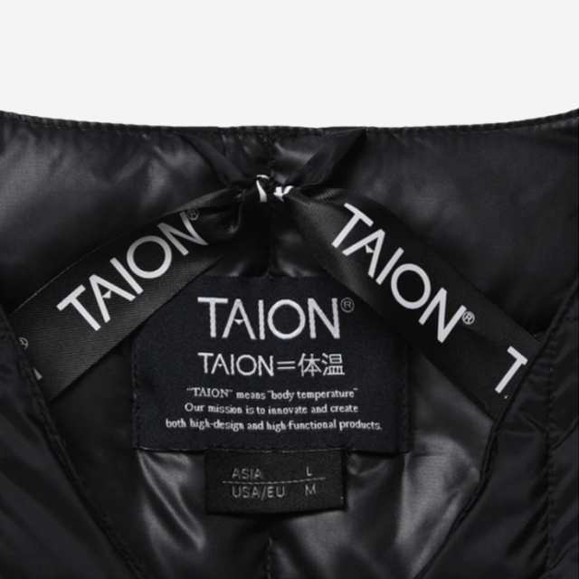 ・TAION｜W Basic Crew Neck Long Down Jacket/ タイオン/ベーシック クルー ネック ロング ダウン ジャケット/ダーク ネイビー #