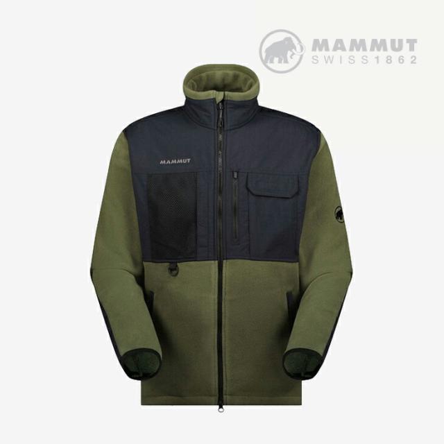 ・MAMMUT｜Moonstone Hybrid Mid layer Jacket Polartec Fleece/ マムート/ムーンストーン ハイブリット ミッド レイヤー ジャケット ポーラテック フリース/ダーク マーシュｘブラック #