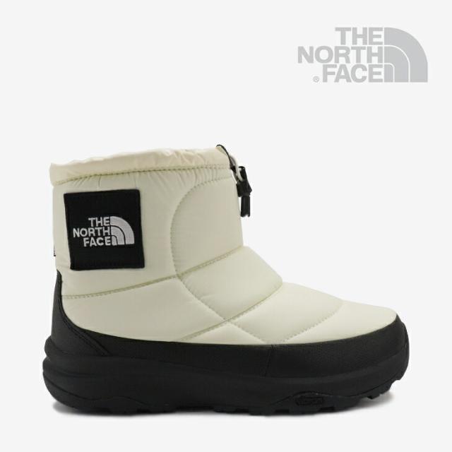 ・THE NORTH FACE｜Nuptse Bootie WP Logo Short/ ノース フェイス/ヌプシ ブーティ ウォータープルーフ ロゴ ショート/ガーデニア ホワイトｘTNF ブラック #