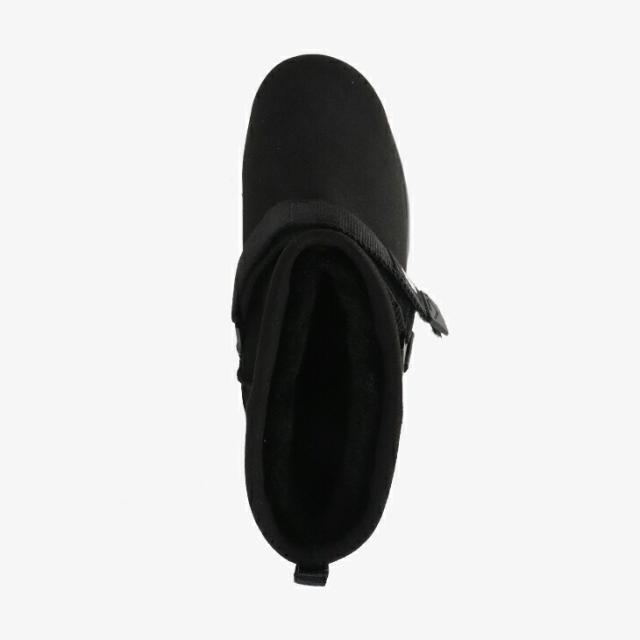 ：SHAKA｜W Short Mouton Bootie Chunky Platform/ シャカ/ショート ムートン ブーティ チャンキー プラットフォーム/ブラック #_3