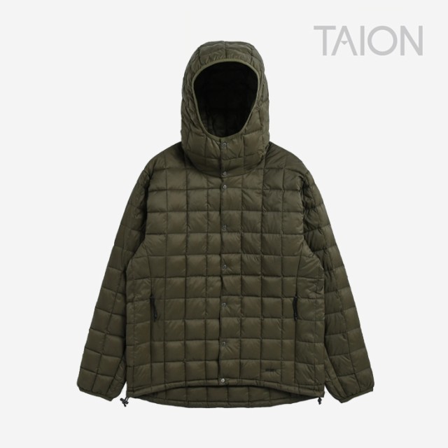 ・TAION｜900FP+Mountain Active Light Down Hoodie/ タイオン/ハイスペック マウンテン アクティブ ライト ダウン フーディー/ダーク オリーブ #
