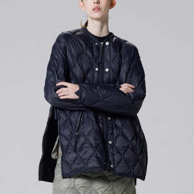 ・TAION｜W Military M65 Liner W Zip Down Jaket Soft Shell/ タイオン/ミリタリー フィールドジャケットライナー ダブル ジップ ダウン ジャケット ソフト シェル/ダーク オリーブ #