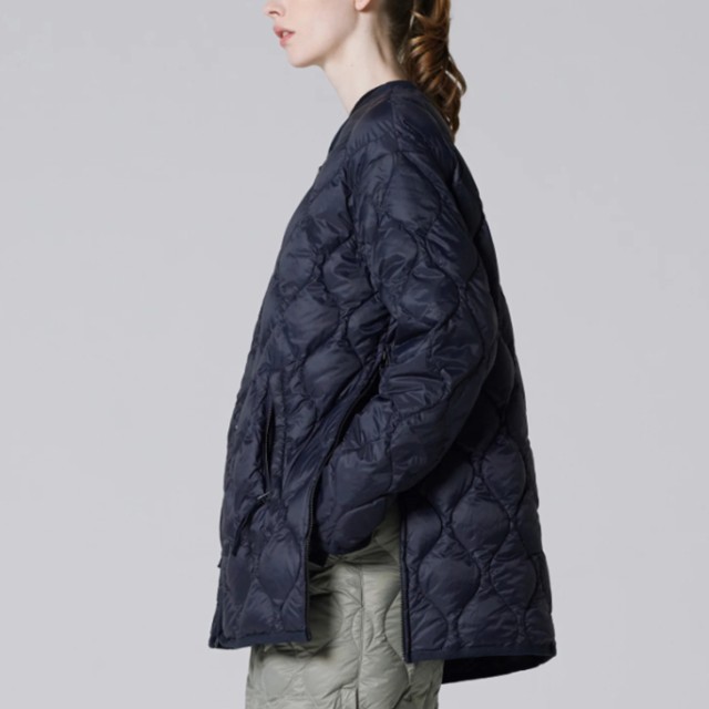 ・TAION｜W Military M65 Liner W Zip Down Jaket Soft Shell/ タイオン/ミリタリー フィールドジャケットライナー ダブル ジップ ダウン ジャケット ソフト シェル/ダーク オリーブ #