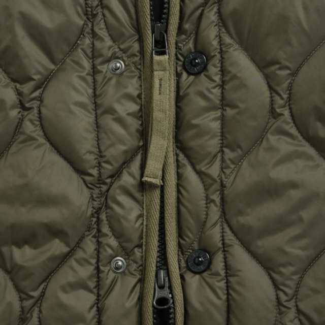 ・TAION｜W Military M65 Liner W Zip Down Jaket Soft Shell/ タイオン/ミリタリー フィールドジャケットライナー ダブル ジップ ダウン ジャケット ソフト シェル/ダーク オリーブ #