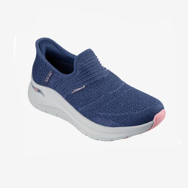 ・SKECHERS｜W Slip-Ins Arch Fit 2.0 Right As Rain/ スケッチャーズ/スリップインズ アーチ フィット ライト アズ レイン/ネイビーｘピンク # SKECHERS｜W Slip-Ins Arch Fit 2.0 Right As Rain/ スケッチャーズ